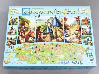 2017 HANS IM GLUCK SPIEL - CARRASSONNE BIG BOX + 11 ERWEITERUNGEN - EINIGE VERSIEGELT