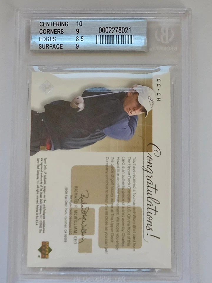 CHARLES HOWELL III 2002 SP Authentic Golf Course Classics /45 GOLD BGS 9 - Image 2 of 2