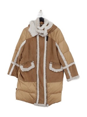 Derek Lam 10 Crosby Damen Mantel L hellbraun Polyester