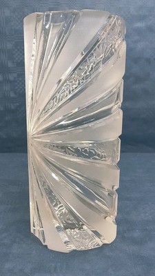 Vase Warmensteinach Bleikristall Polar Series Sunburst Sonnenstrahlen oval 20 cm
