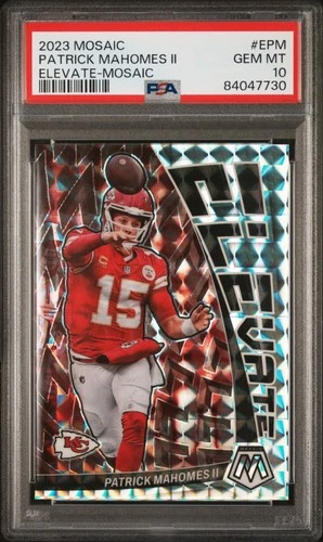 2023 Panini Mosaic Football Patrick Mahomes II #E-PM Elevate Mosaic PSA 10