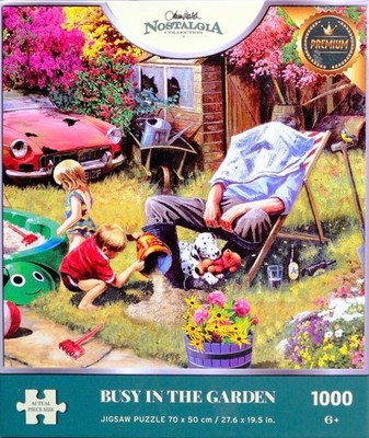 Kidicraft Kevin Walsh beschäftigt im Garten 1000 Teile Puzzle (6+) vollständig