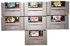 7 SNES Sports Games Saturday Night Slam Masters NHL 96 Vegas Stakes