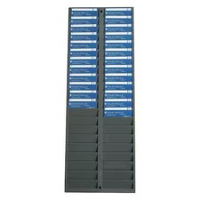 Pyramid 500-4 Badge Rack, Light Gray, 22 5/8In H
