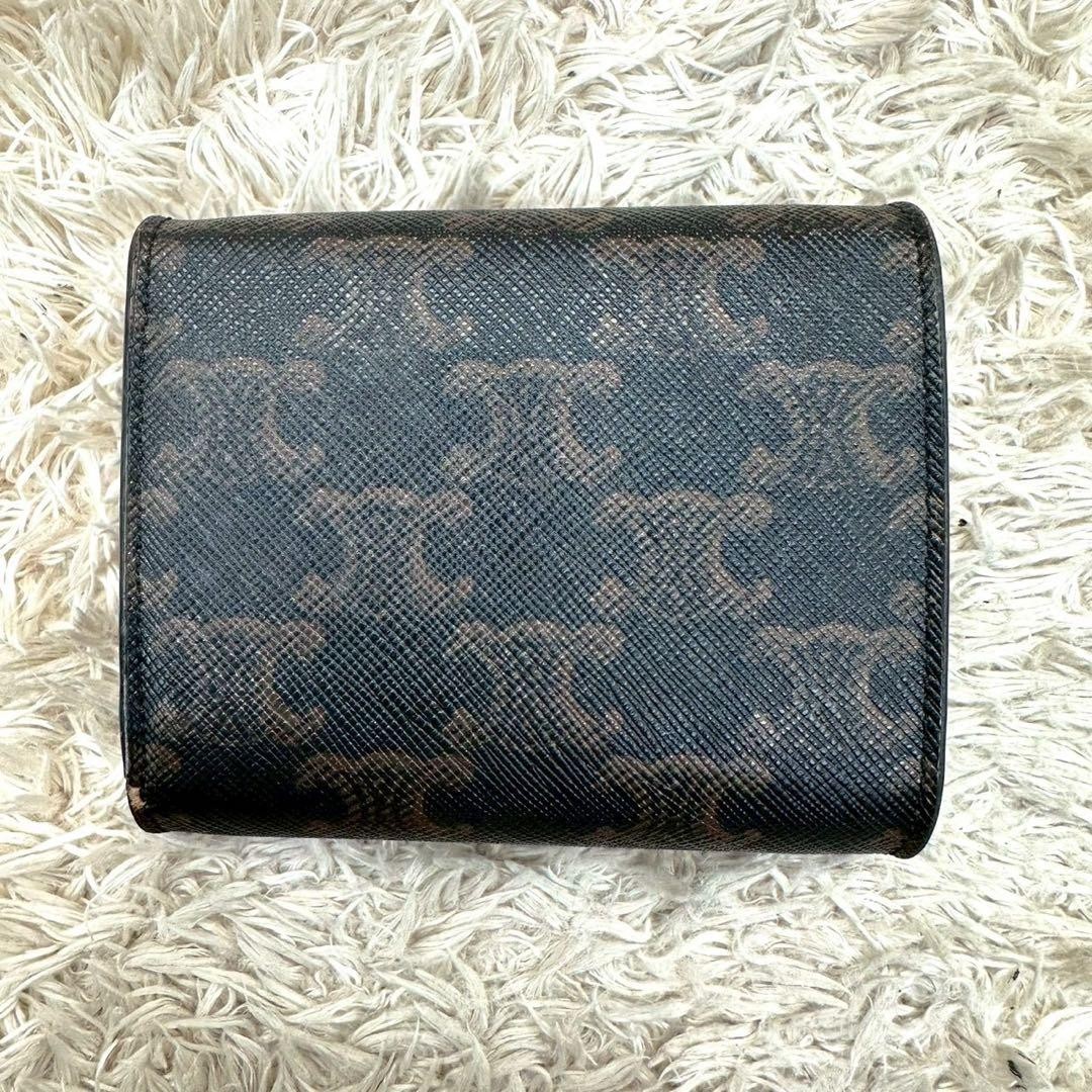 CELINE Triomphe Card Case Macadam Pattern From Ja… - image 3