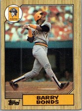1987 Topps Baseball Barry Bonds Pittsburgh Pirates RC Rookie Card 320. rookie card picture