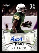 2021 LEAF DRAFT AUSTIN WATKINS BA-AW1 MINT RC AUTOGRAPH FOOTBALL UAB BLAZERS