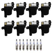 Denso 8 Ignition Coil 8 Double Platinum Spark Plugs Kit For Ascender 5.3 V8 2003