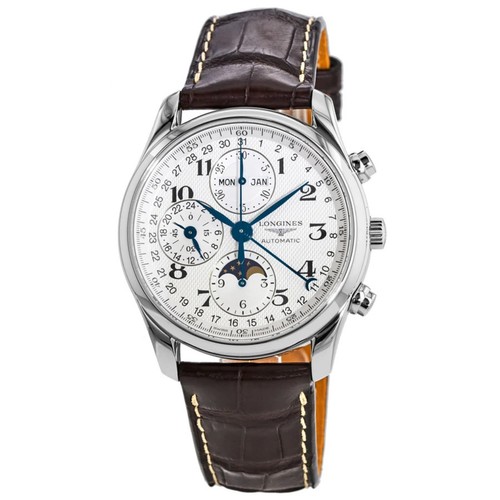 New Longines Master Collection Moonphase Chronograph Men's Watch L2.673.4.78.3