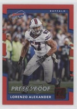 2017 Panini Donruss Press Proof Red Lorenzo Alexander #24 0nr3