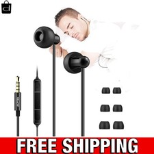 Sleep Earbuds, In-Ear Earphones for Sleeping with 3 Sizes Ultra-Light Soft Silic