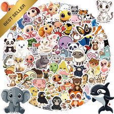 110PCS Halloween Animal Pumpkin Stickers Non Repeating Party Craft Supplies
