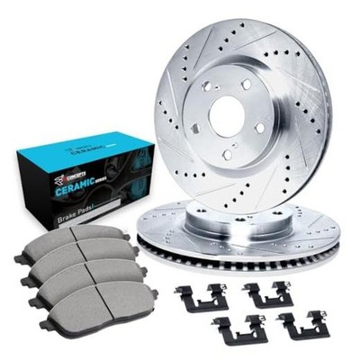 Front Brake Kit Fits 2005-2010 Honda Odyssey| Ceramic Drilled Slotted Ceramic