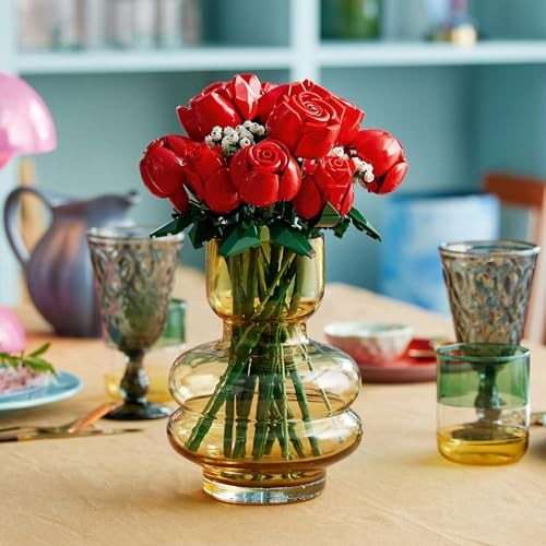LEGO Icon Rose Bouquet Rose Artificial Flower Interior Toy Toy Present Gift Bloc - Picture 9 of 9