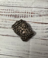 Art Nouveau Sterling Silver 925 Vesta Case Repousse