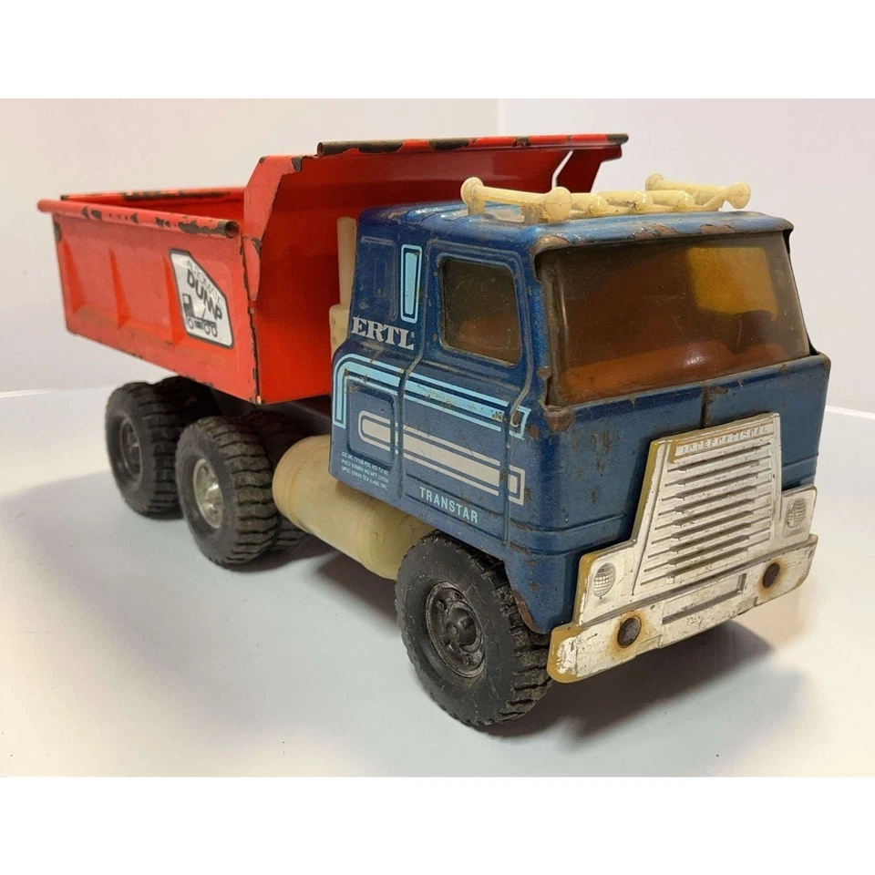 Camión de volteo Ertl Transtar de colección acero prensado 6x6 juguete de volteo automático Foto 3 de 4