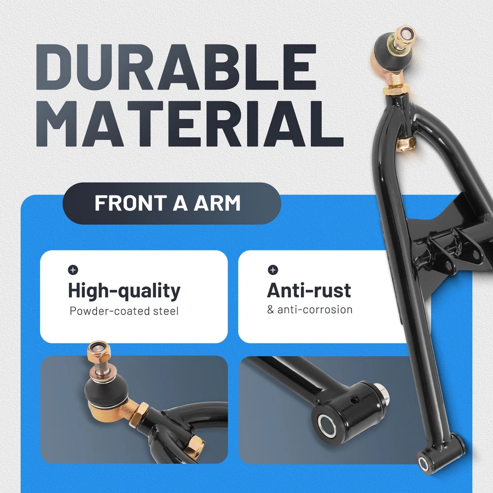 Fully Adjustable Steel Front A Arms 2+0 for 2009-2014 Honda TRX400X Sportrax 400 Foto 3 de 4