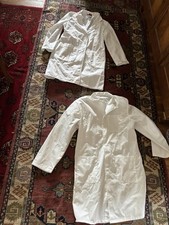 Lot of 2 White Lab Coats Cherokee Size S Medical Dental Student Jacket Coats