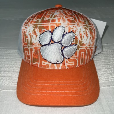Clemson Tigers Snapback Trucker Hat Cap Orange White New Sample NCAA Football