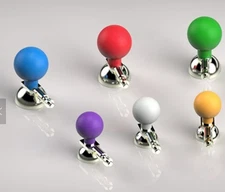 6pcs/box Universal Adult Colorful ECG Suction cup Electrodes