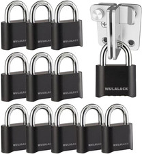 Combination Lock Outdoor, 4 Digit Weatherproof Padlock Combination for Outdoor S