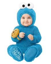 Sesame Street Baby Cookie Monster Costume - Officially Licensed Jumpsuit Outfit