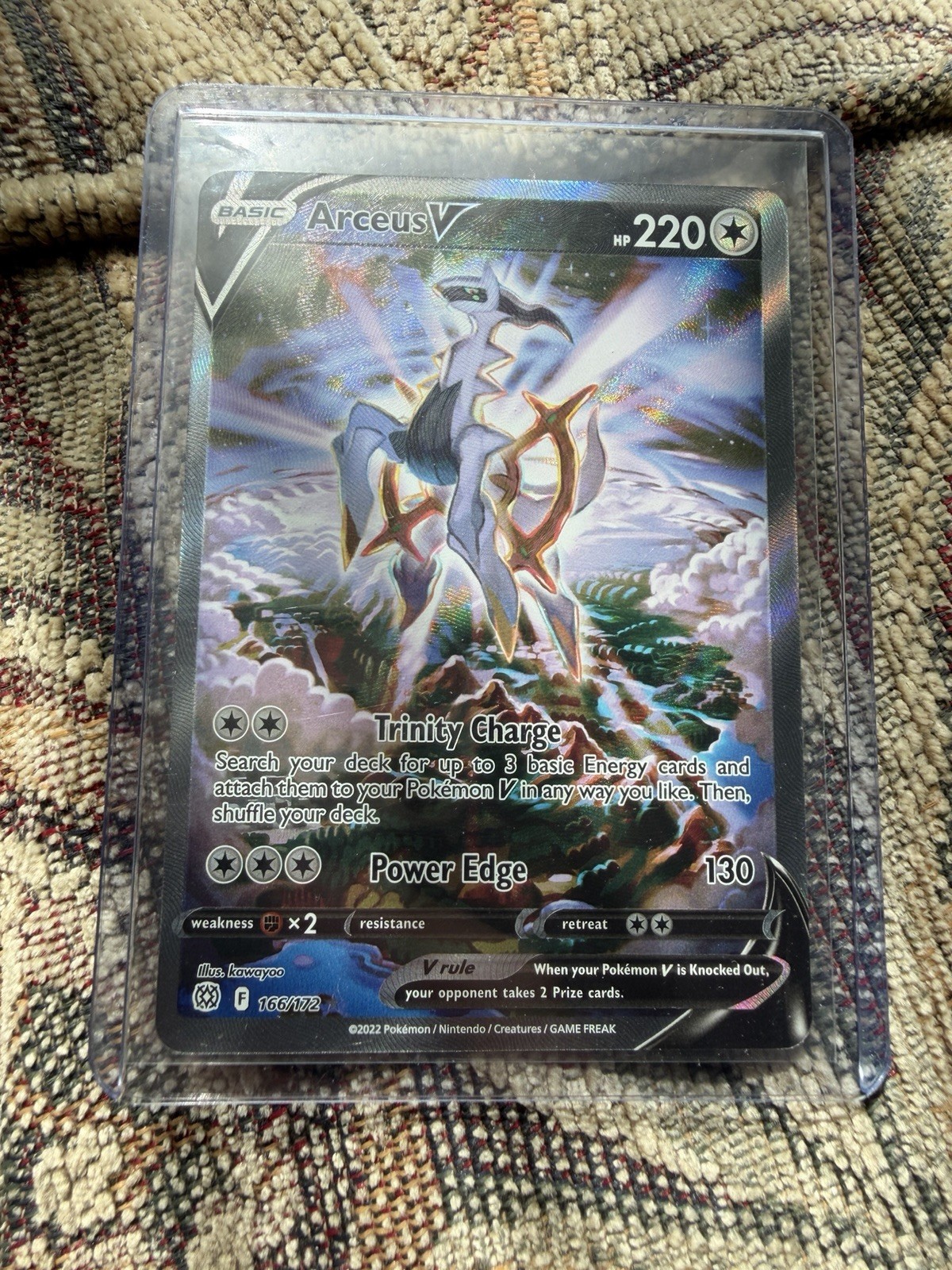 Arceus V (Alternate Full Art) 166/172 Brilliant Stars - Pokemon Card - NM