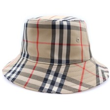 BURBERRY Nova Check Bucket Hat Beige Kids Used b4607effc6fa8137a5d6907d67fe1518
