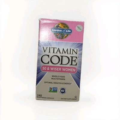 Garden of Life Multivitamin for Women 50 & Over, Vitamin Code 240 Ct 9/26
