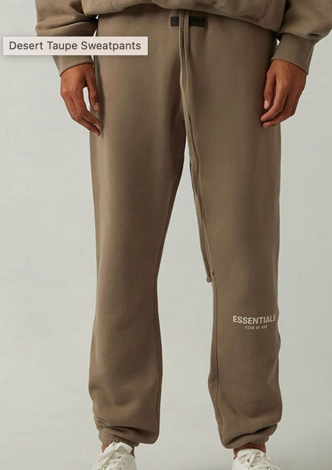 F.OG. Essentials Authentic Desert Taupe Fleece Sweatpants Size 2XL