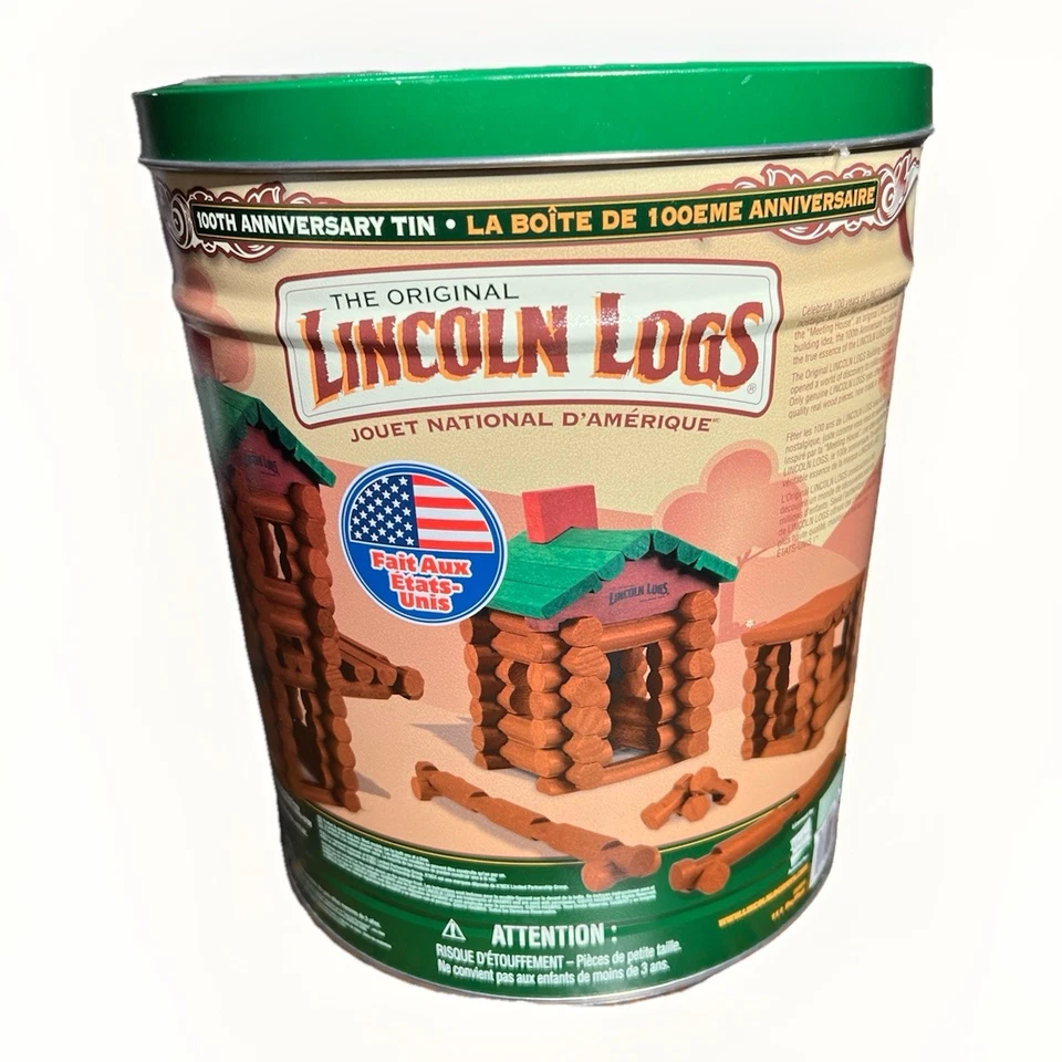 Lincoln Logs 100 周年锡美国 - 111 件完整 K’NEX — 第 4/4 张图片