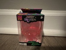 Pink NeeDoh Jelly Squish Sparkle Jellyfish Stress Toy Squishy Squeeze Nee Doh 