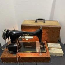 Antique Singer Model 27 Sewing Machine Pedal Light Attachments TESTED Free Ship