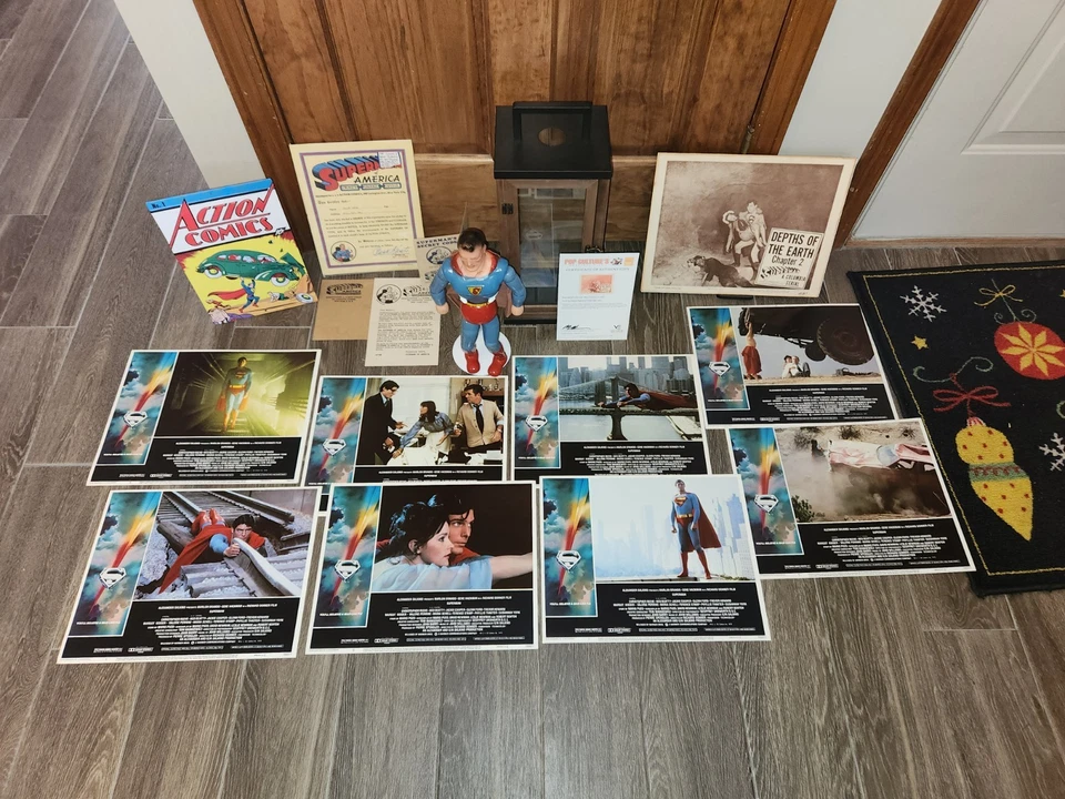 EXTREMELY RARE 1940 Superman Wood and Composition Jointed Doll by Ideal + EXTRAS - Image 2 of 4