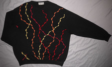 Mens Vintage 1980s St. Croix Tight Knit Abstract Pattern Sweater size 2XL