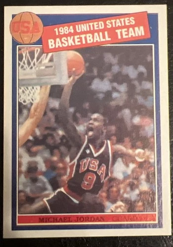 RARE - 1984 Michael Jordan USA Olympic Team Basketball Card Pink Back