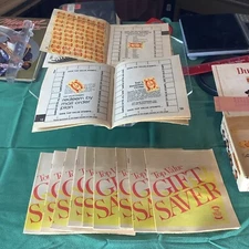 Vintage Set Of 11 Top Value Gift Saver Stamp Completed Booklets, w/ Stamps