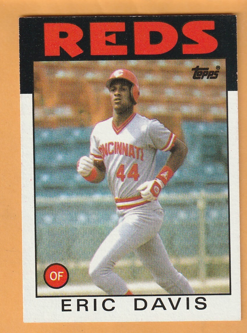 Eric Davis Cincinnati Reds 1986 Topps #28 13D | eBay