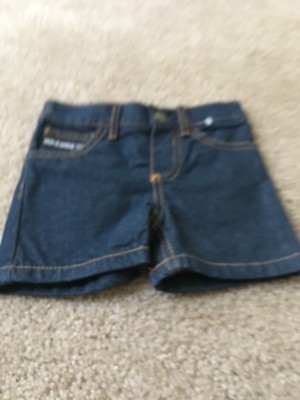Ecko Unltd. Baby Boys Blue Jean Shorts Zip Button Size 3/6 Months