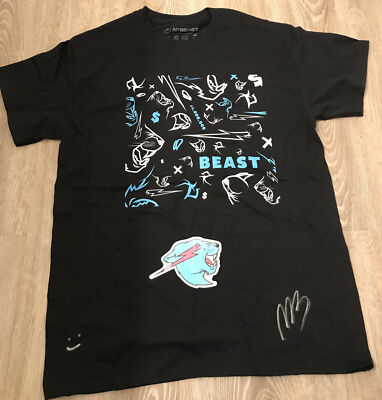 Mr Beast Signed T-Shirt - Limited Edition - Adult Medium | eBay