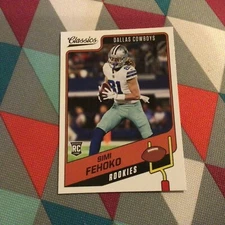 Simi Fehoko #191 cowboys stanford RC 2021 panini classics Premium H2 NFL base