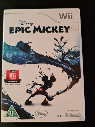 Disney Epic Mickey Nintendo Wii 3 Juego De Aventura De Accion Ebay