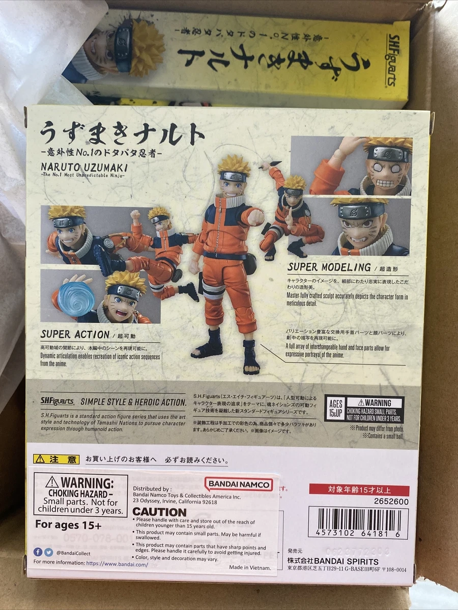 Action Figure Naruto Uzumaki Hokage 18Cm Shippuden Ninja N1 em