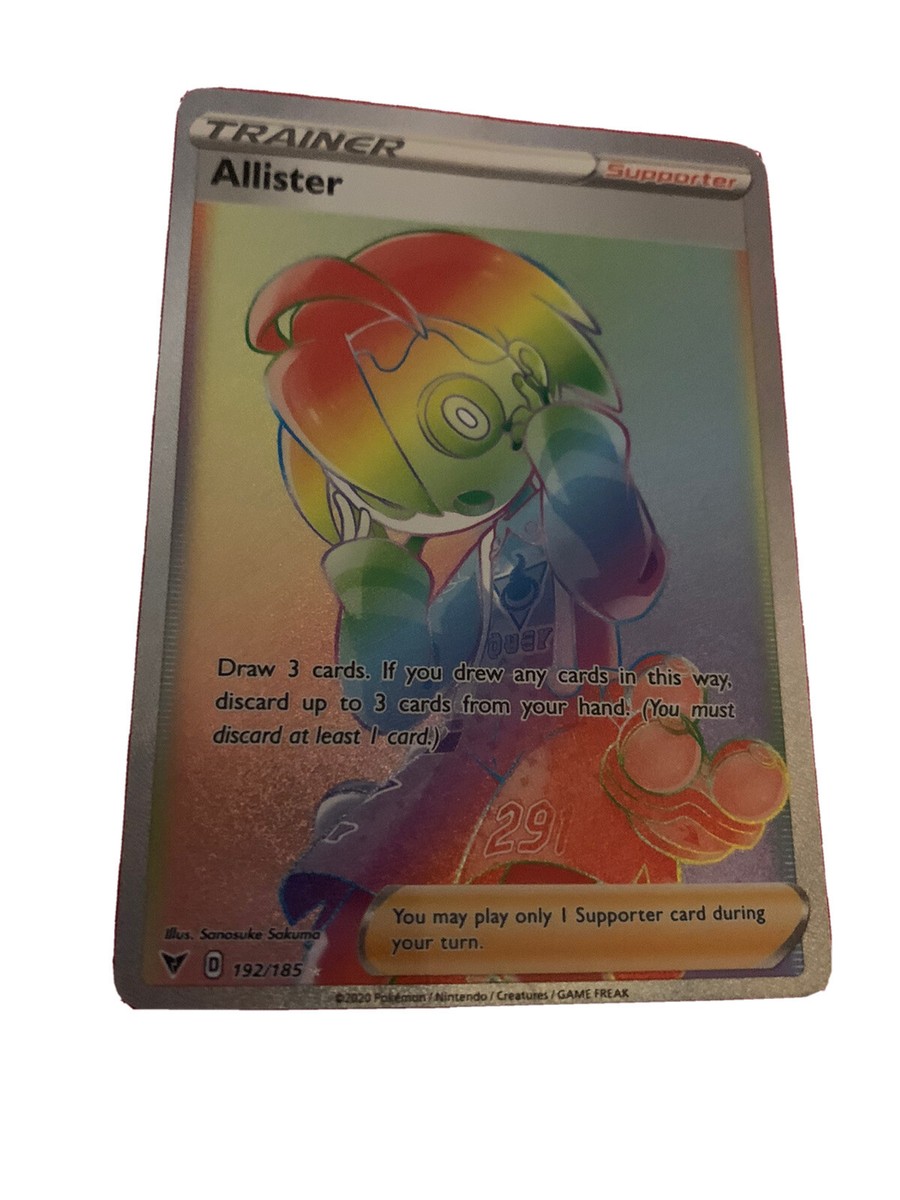 pokemon Allister Trainer Card Full Art. | eBay