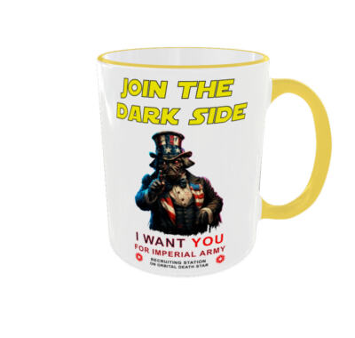 Tasse mit Spruch Join the Dark Side, I want you, Onkel Sam, Star Wars