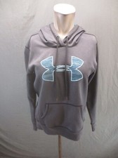 Under Armour Size M Womens Drawstring Pocket Fleece Lined Athletic Hoodie 550