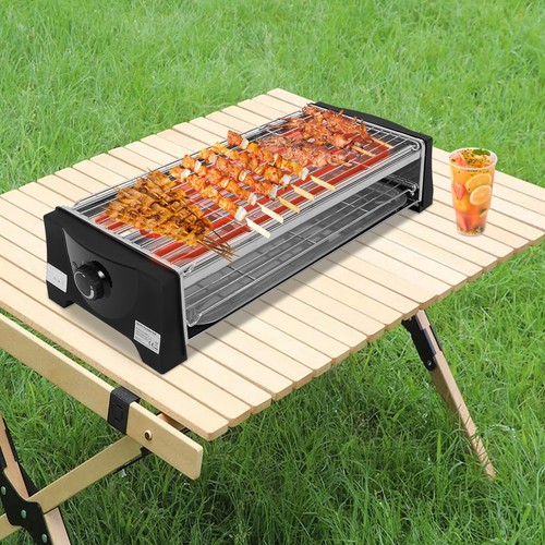 Elektrischer Tischgrill Balkongrill Elektrogrill Gartengrill 2200W Grillrost - Bild 2 von 19