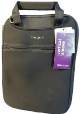 Targus Vertical Sleeve 12.1"-Laptop Case w/Hideaway Handles, F. Pocket-BLACK-NEW