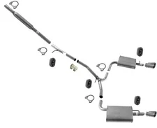 Dual Exhaust Muffler Pipe System Fits 13-19 Ford Flex 3.5L Natural Aspirated