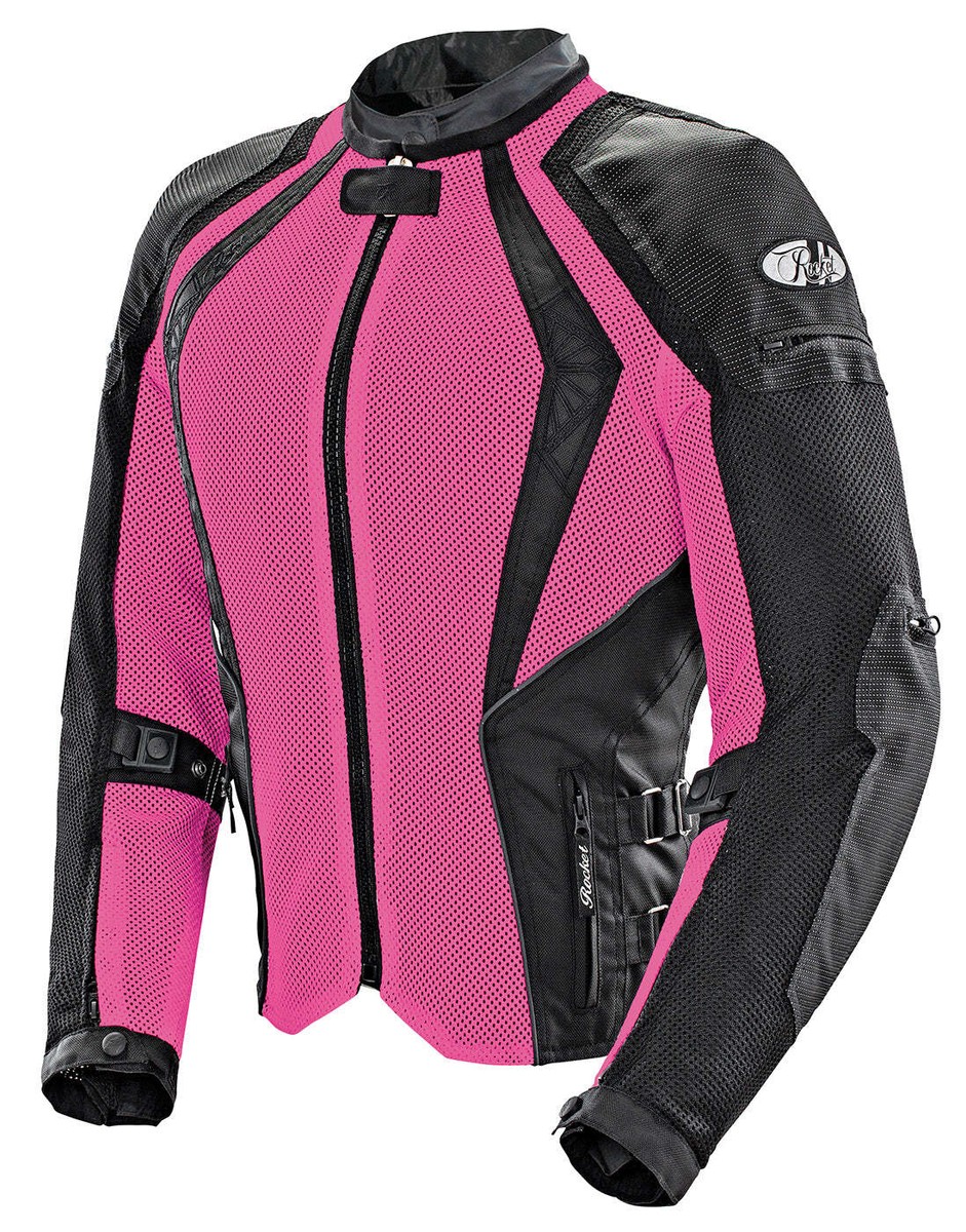 Joe Rocket Womens Cleo Elite Mesh Textile Motorcycle Jacket Pink